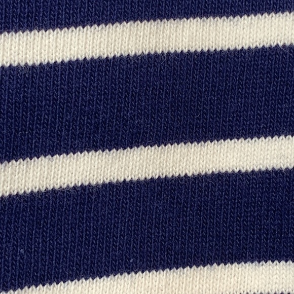 Gap | Classic Blue White Striped Knit One-Button Lined Single Breasted Blazer 10 - Picture 15 of 17